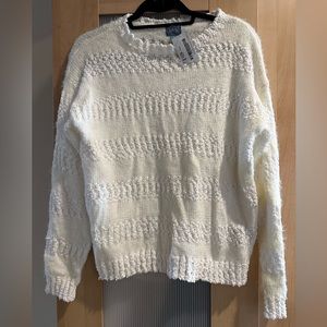 Neely white cozy sweater women’s small